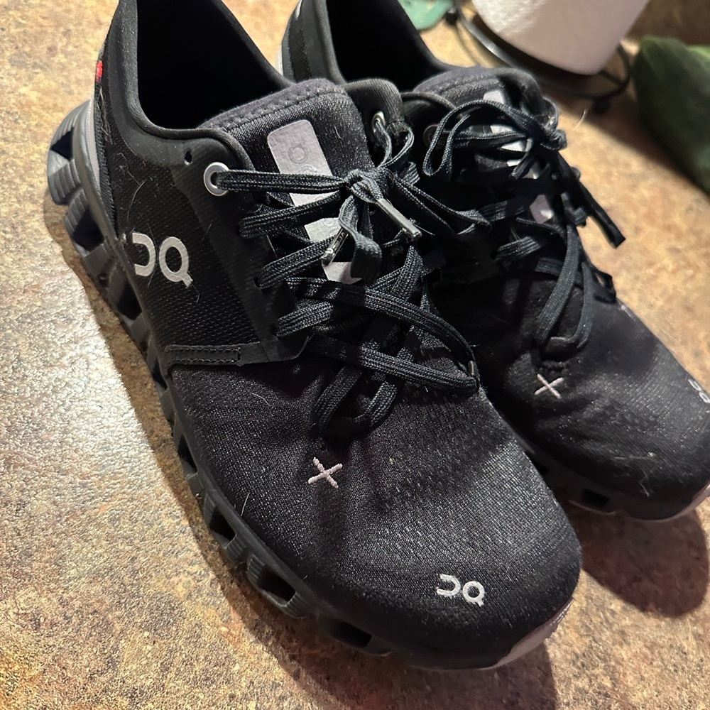 On Running Black and Gray Sneakers